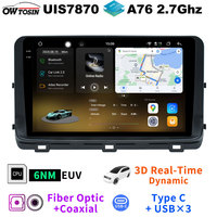QLED 2K Screen UIS7870 Android 13 Car Multimedia Radio Player For Kia Ceed CD XCeed 2018-2025 GPS Bluetooth 5.0 Auto CarPlay DSP
