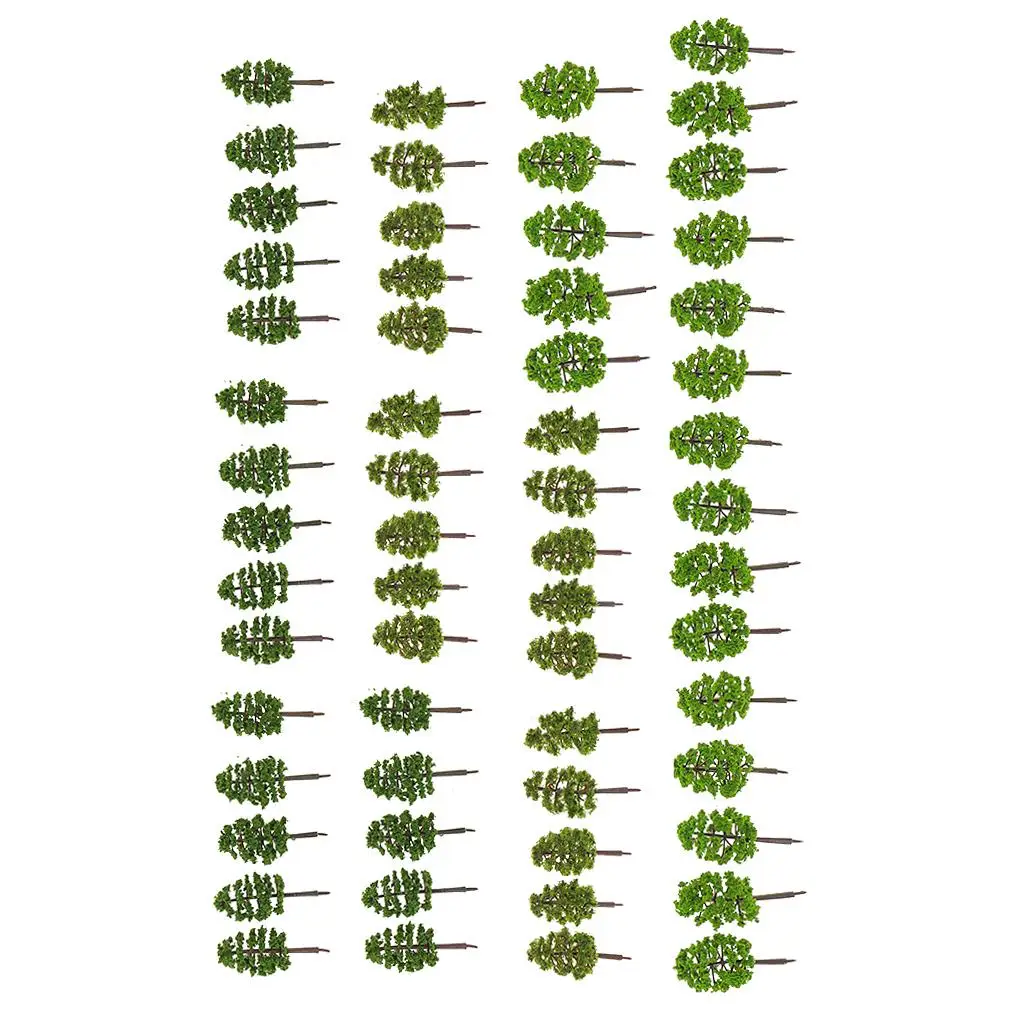 

Train Layout Tree Scenery 8cm Plastic Landscape Trees for Railway Diorama Wargame Scenery Scene Decoration