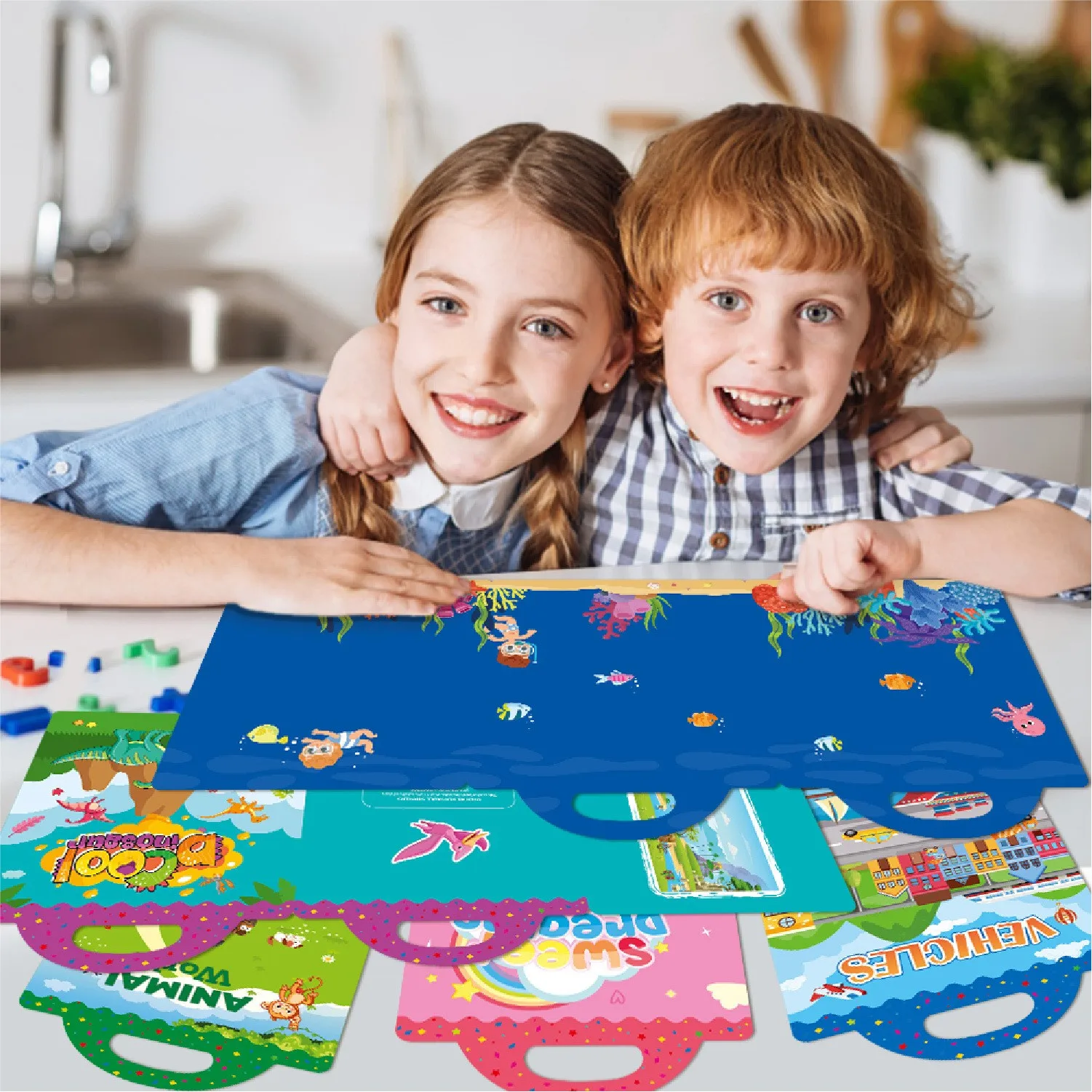 Montessori Busy Book My First Quiet Stickers Early Learning Education Toy for Children - Matching Game for Fun