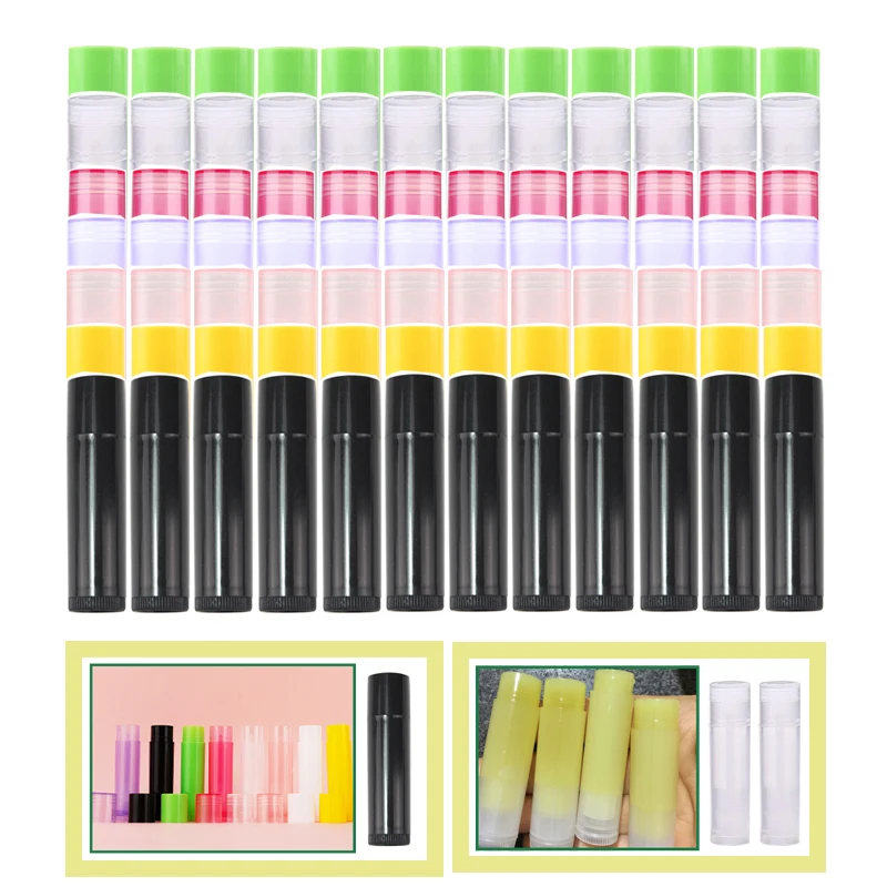 

200Pcs/Sets 5ml Empty Lip Gloss Tubes Lipstick Jars Balm Tube Cap Container Empty Cosmetic Containers Mini Travel Makeup Tools