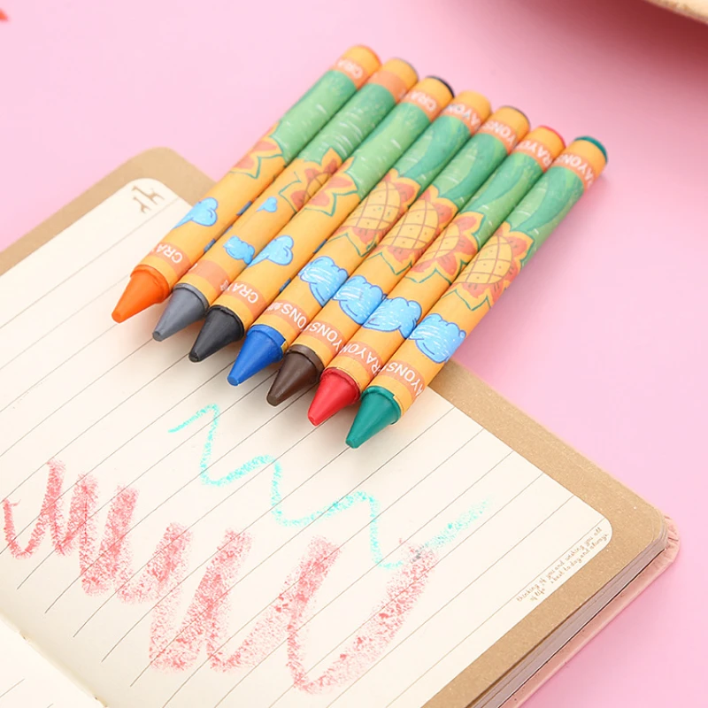 1 Set Creative Graffiti Color Brush 8 Colors Kids Painting Supplies Fashion Simples Office School Stationery Art Crayons