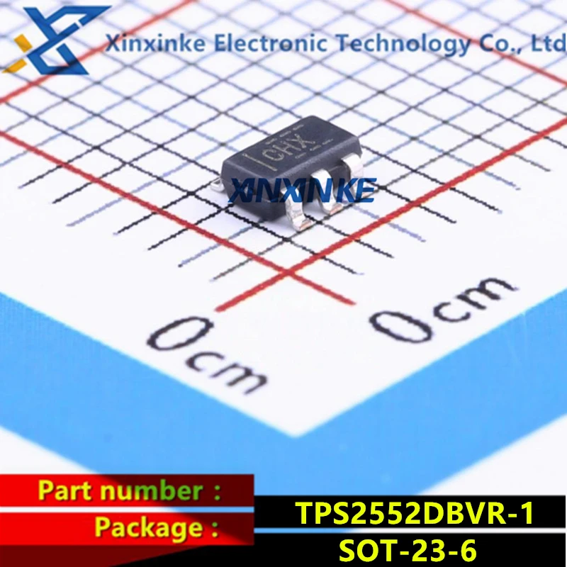 5PCS TPS2552DBVR-1 TPS2552DBVT-1 Marking：CHX SOT-23-6 Power Switch ICs - Power Distribution Adj Crnt-Ltd USB Current Limited