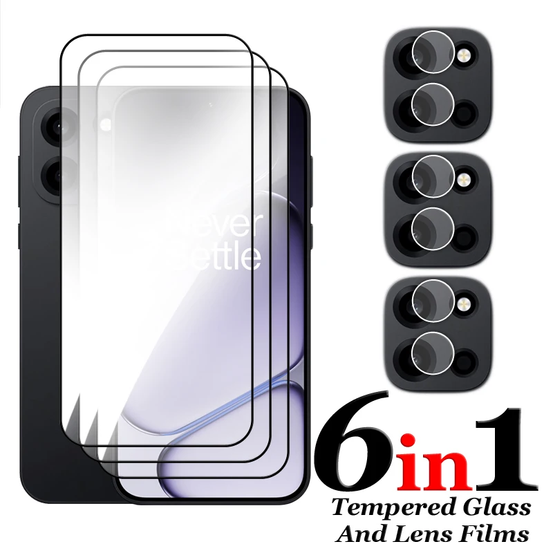 6in1 For OnePlus Nord 6 Glass For OnePlus Nord 6 Tempered Glass 2.5D Full Cover Screen Protector For OnePlus Nord 6 Lens Film