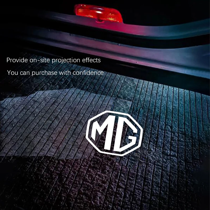 2 قطعة MG HD باب السيارة ترحيب ضوء جهاز عرض (بروجكتور) ل MG 4 5 6 7 Cyberster ES5 ONE MG5 العقرب ZS HS MARVEL-R هيكتور MG3 EZS #2
