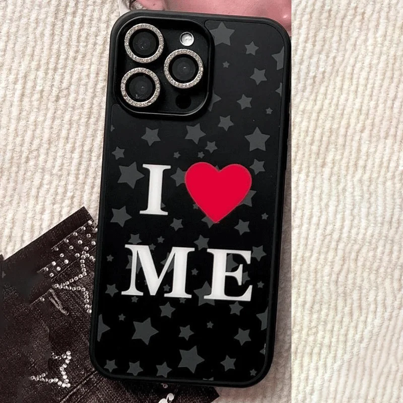 Spain Fashionable Couple Phone Case For iPhone 16 Pro Max 15 14 13 12 11 Pro Mini 7 8 Plus Love Yourself Letter Y2K Phone Cases