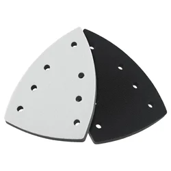 For Detail Sanding Interface Pad Hook And Loop Triangle Sanding Pads 7 Holes Soft Foam Interface Sander Sandpaper Backing Pad