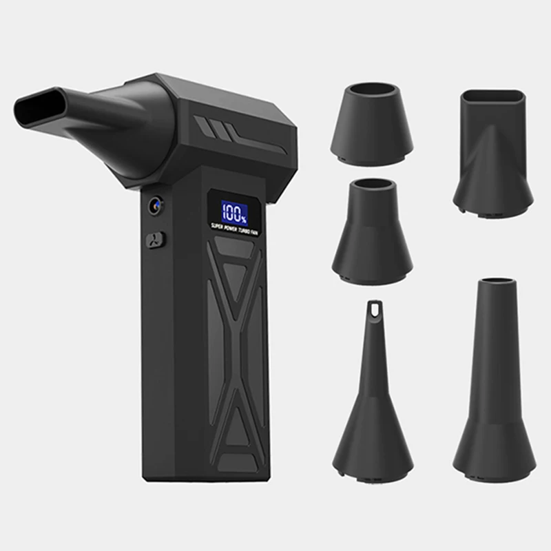 Removable Violent Blower 110000 RPM Turbo Jet Fan Portable Brushless Handheld Motor  Industrial Powerful Blowers with Led Light