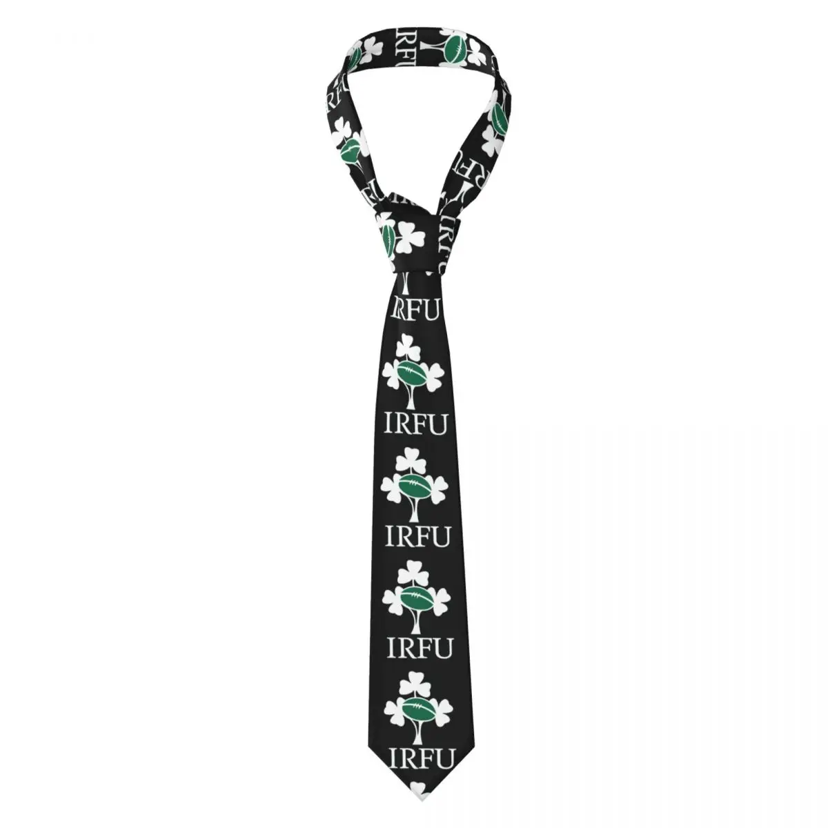 Ireland Rugby Team Necktie for Men Silk Polyester 8 cm Neck Ties Wedding Accessories Tie Classic Gravatas