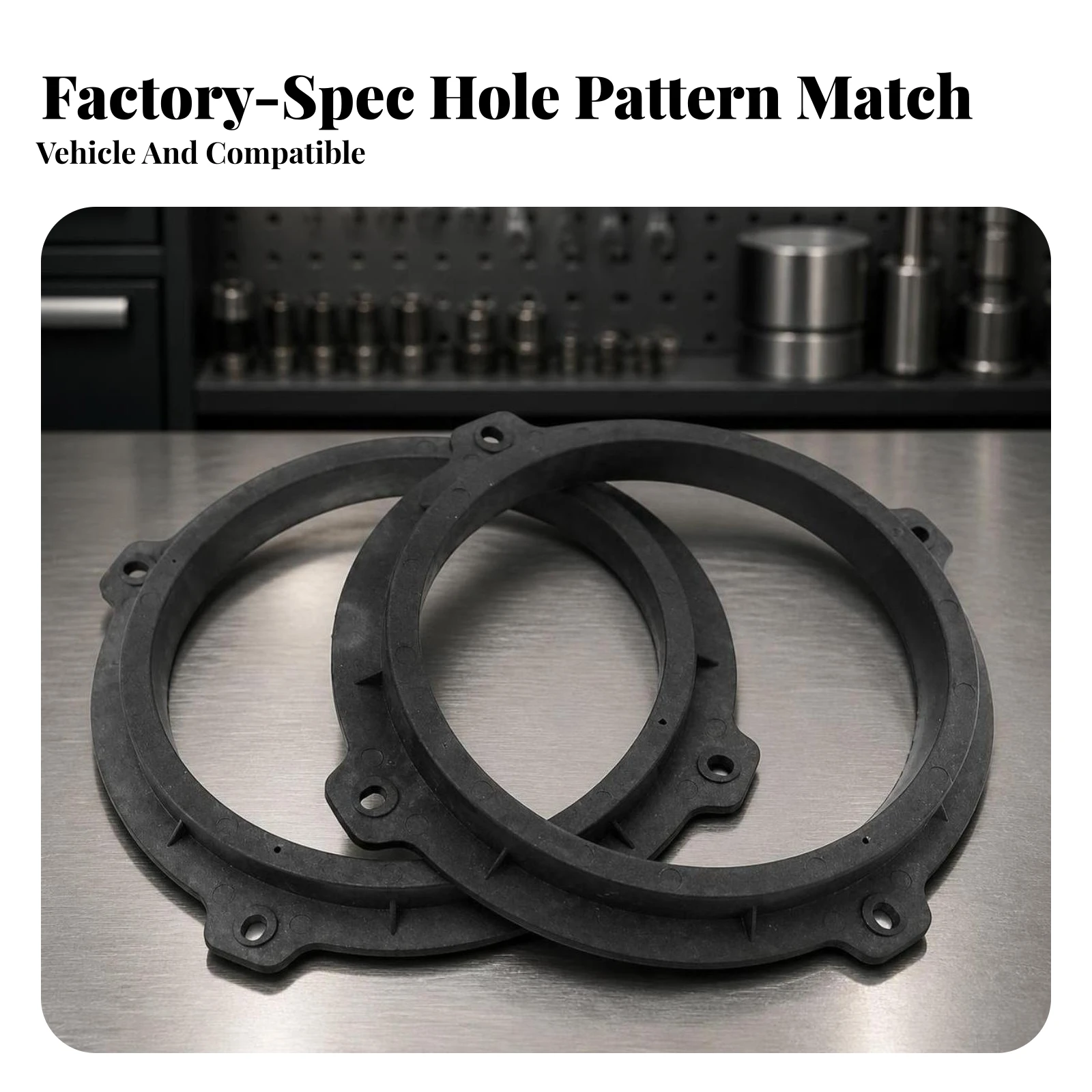 Acoustic Signal Gasket Rings Waterproof Acoustic Signal Mounting Rings Sealing Gasket Long-Lasting Horns Sturdy for Car DIYers