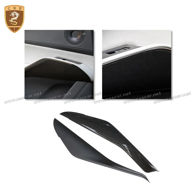 Dry Carbon Fiber Front and Rear Door Trim Strip For Lotus Eletre OEM Style Car Interior Accessories Door Panel Cover