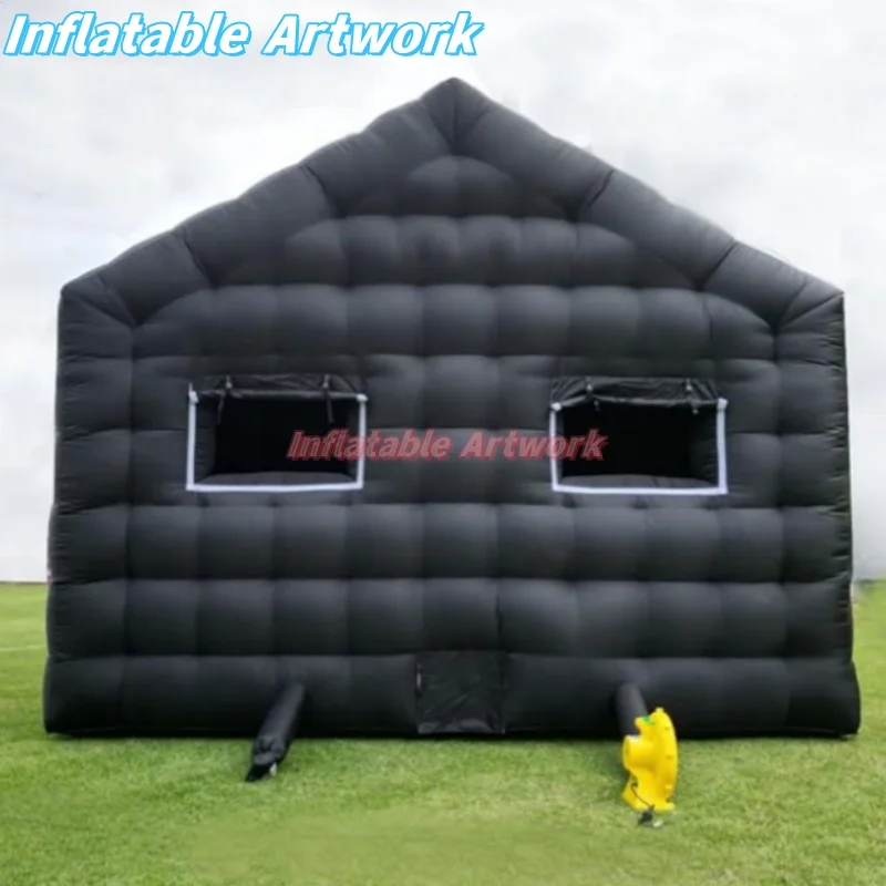 Eco Friendly Inflatables 9 Meters Black Inflatable Party Tent for Events Decor and More Toys