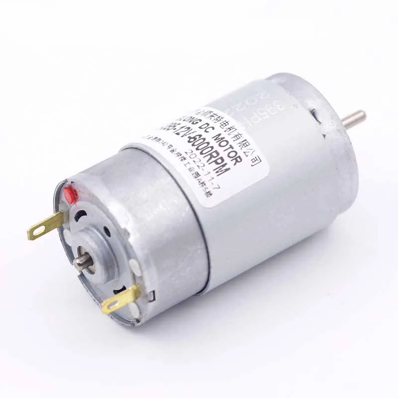 RS-395 Micro electric 395 dc motor 12v 24V Mini engine for worm reduction gearmotor high speed brushed motor aslong  shaft 2.3mm