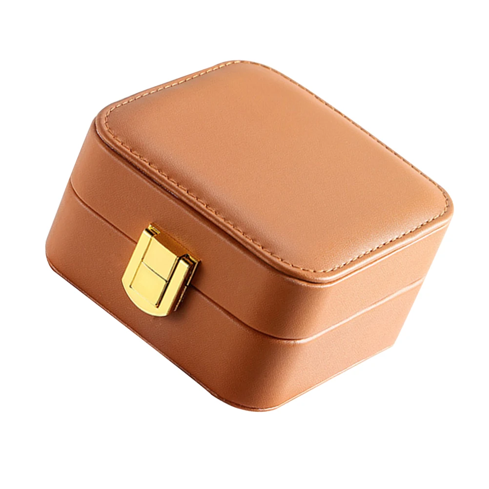 

Jewelry Box Mini Portable Ring Holder Bracelet Storage High-grade Organizer Container Display Case For Necklace Earrings
