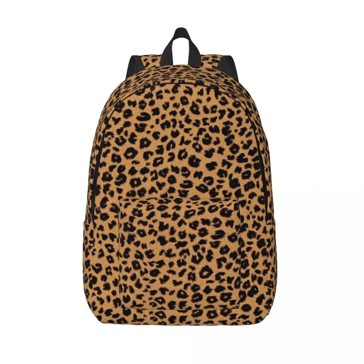 Leopard tas ransel Sekolah Pria Wanita, tas punggung kanvas komputer Laptop hewan, tas bisnis sekolah tinggi remaja wanita