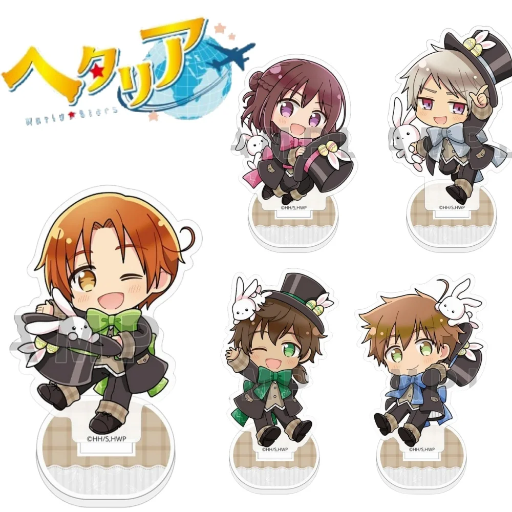 Guo Xiao Luo Anime Tienda Periférica Hetalia: Axis Powers Prusia Hungría Finlandia Suecia Mini Acrílico HD Soporte adorno de escritorio