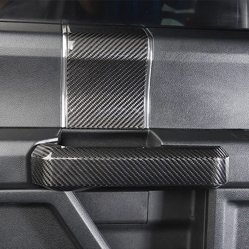 For Ford Raptor F150Raptor Inner Handle Patch Real Carbon Fiber Car Interior Modification