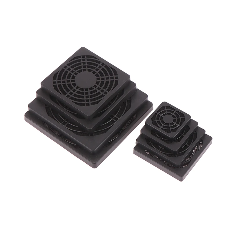 1Pc 3 In 1 Dust proof Mesh Case Cooler Fan Dust Cover Plastic Dust-Proof Net Computer Case Fan Grille For AC/DC Fan