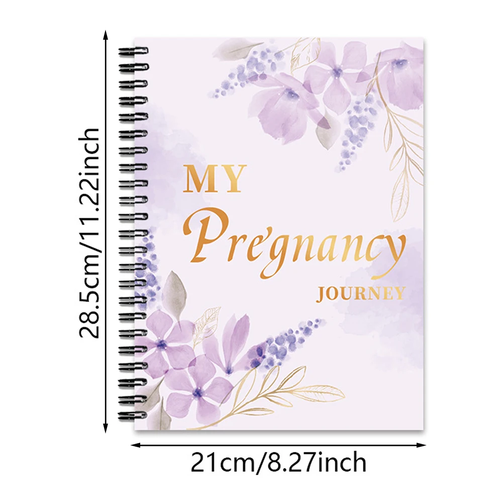 Cuaderno planificador de embarazo con pegatinas Diario de embarazo para padres nuevos