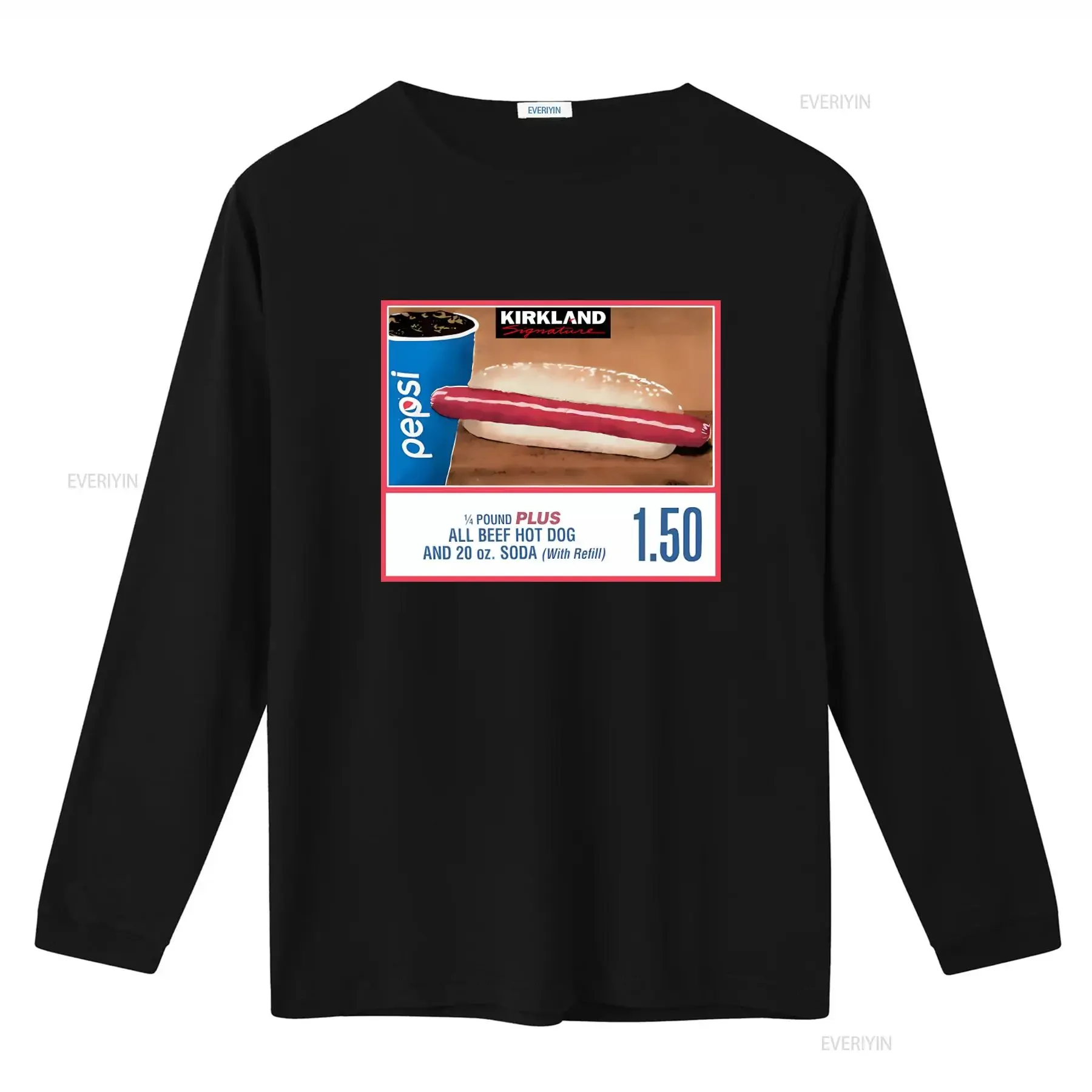 Costco Hotdog T Shirt Meme With 1 4 Pound Plus All Beef Hot Dog And 20 oz Soda Design vintage Washed streetwear Soft Stretched