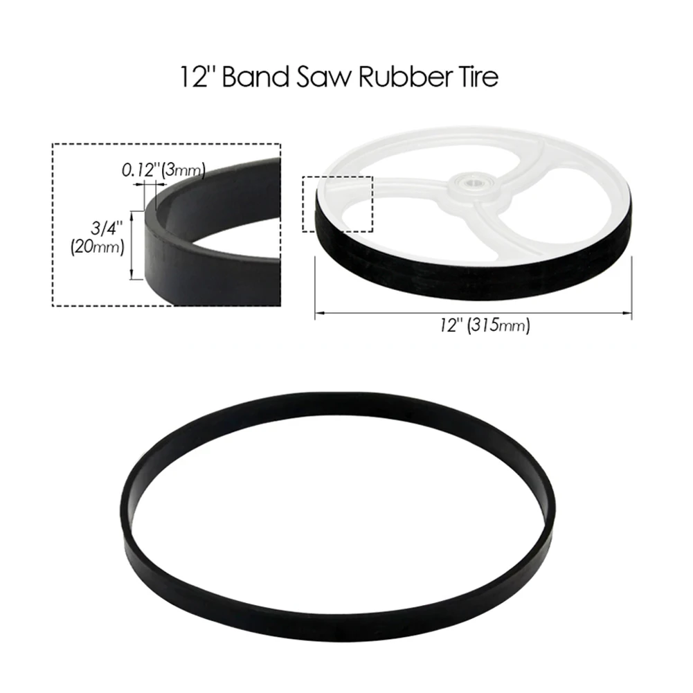 1pcs Bandsaw Bands Rubber Ring Tire Woodworking Tools Parts For  8