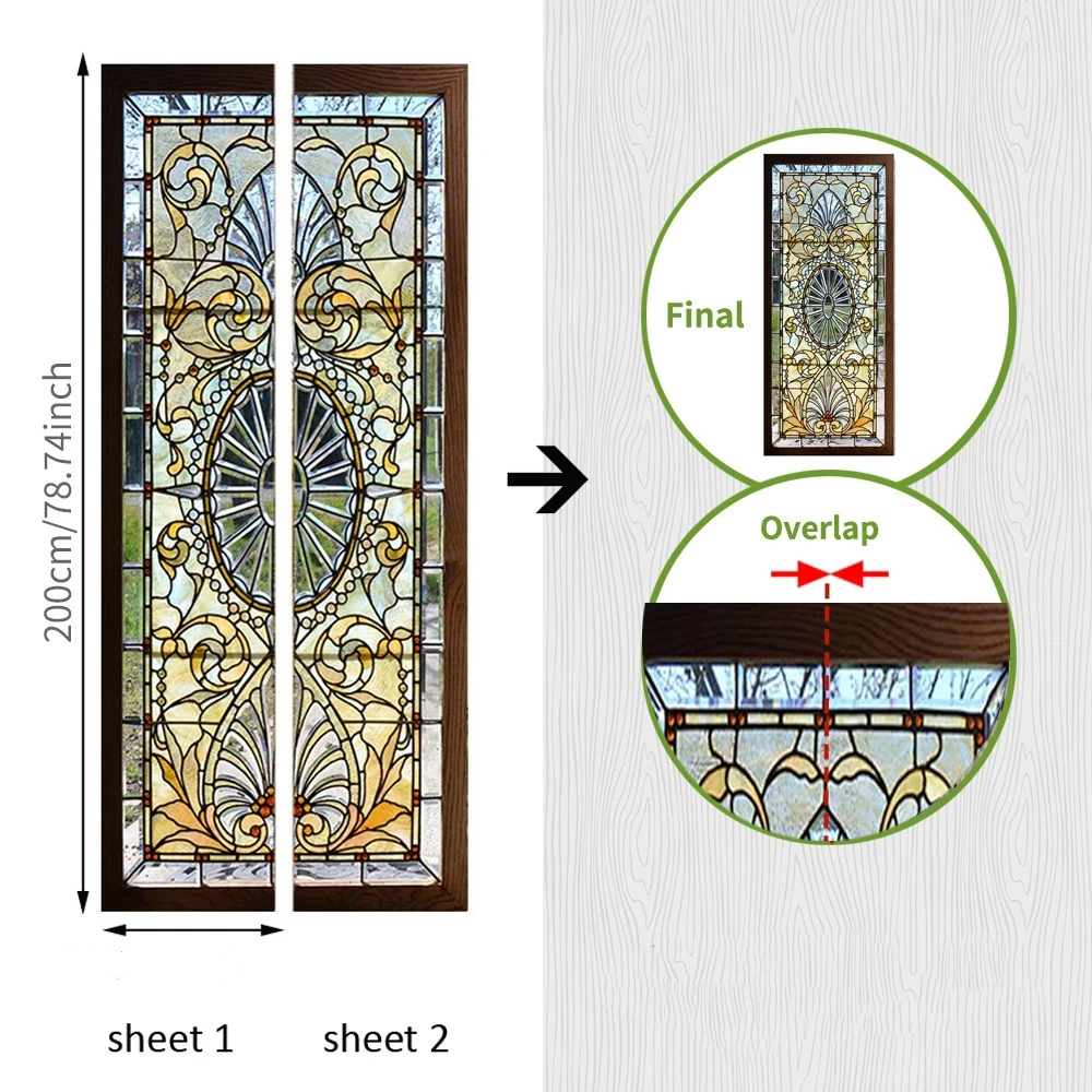 Autoadesivo della copertura della porta adesivo porta di vetro fiore 3D porta poster fai da te formato personalizzato Wall sSticker soggiorno camera