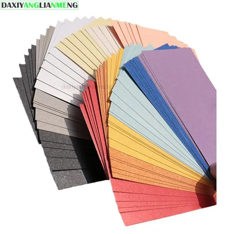 100pcs/lot fast shipping A6 10cm X 15cm 22colors Pearl Paper 250gsm DIY Wedding Party Invitation Message Card Postcard