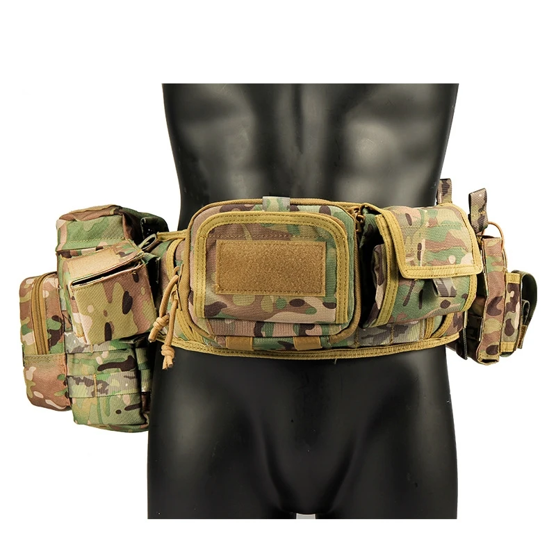 Imagem -05 - Yakeda-outdoor Militar Molle Belt Camuflagem Cinto Tático Multi-purpose Engrenagem Removível Cinto de Caça Ajustável