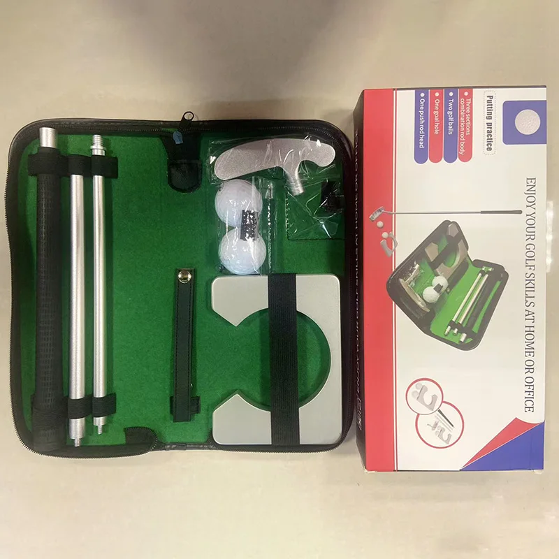 

Подарочный набор для гольфа с левой и правой рукой, 3-секционный комбинированный тренировочный набор для гольфа, аксессуары для гольфа