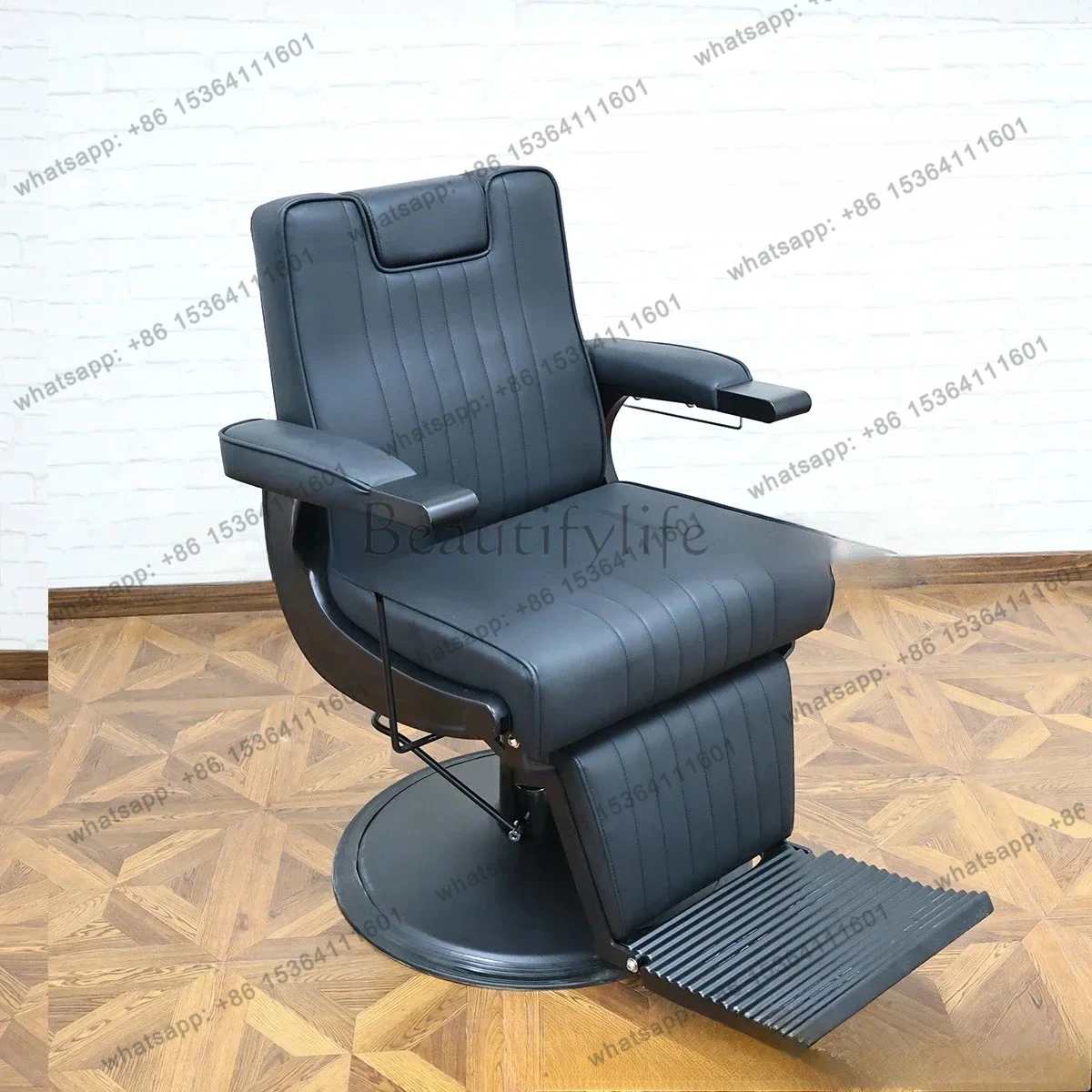 Retro barber chair special reclining designer high-end multi-functional fashion new