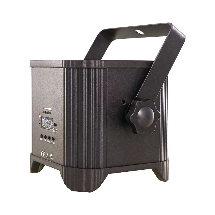 Par Light Wedding Stage Equipment Lamp for Dj Disco Party Uv Battery Stage Light Wifi Remote  6 *18W High Brightness LED  6 In1