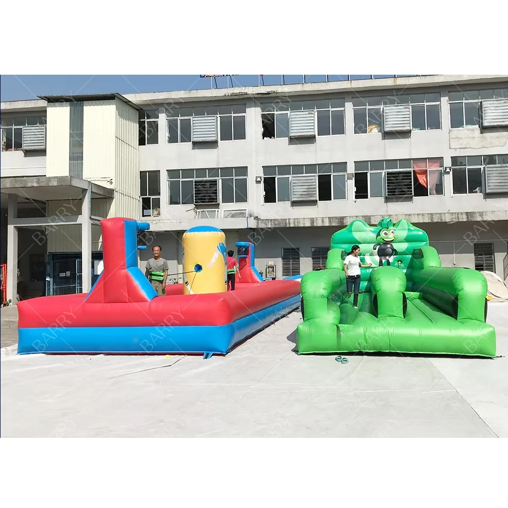 

High Quality Inflatable Basketball Game Popular Inflatable Bungee Run Basketball Hoop Toss Game for Party Business with IPS