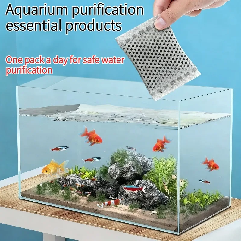 20/40/100PCS Fish Tank Filter Activated Carbon Bags Great Aquarium Filter Media Purifies Water Removes Toxins Odors Long Lasting