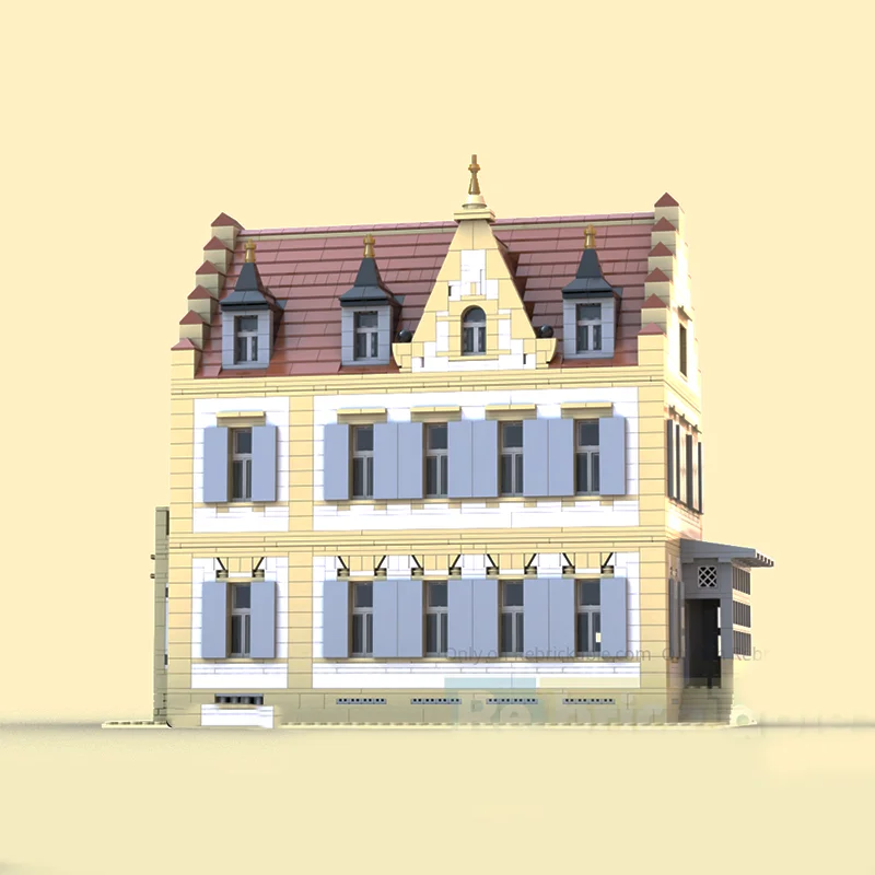 3639 قطعة MOC كارل بنز هاوس كارل هاوس وحدات نموذج هدية الكريسماس ألعاب البناء كتل البناء لتقوم بها بنفسك فكرة الإبداعية الطوب #4