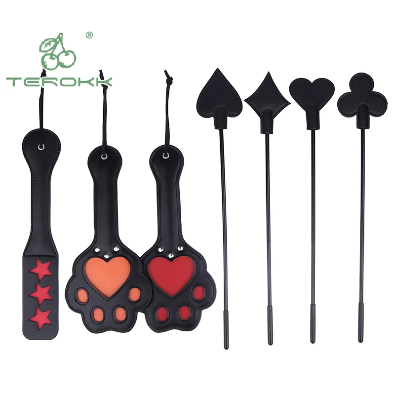 PU Leather Horse Crop Soft Anti-slip Handle Riding Paddle Equestrian Crop Sports Game Role Play Whip For Horses Training