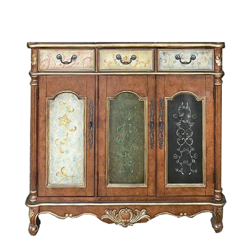 double-sided entrance hall partition cabinet, and the door can be opened on both sides of the entrance cabinet