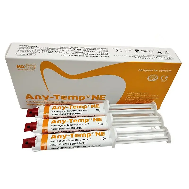 1/3Pcs Dental Temporary Crown Cement Adhesive No Eugenol 10g/Pcs Oral Cavity Dentin Temporarily Bonding Nursing Filling Material