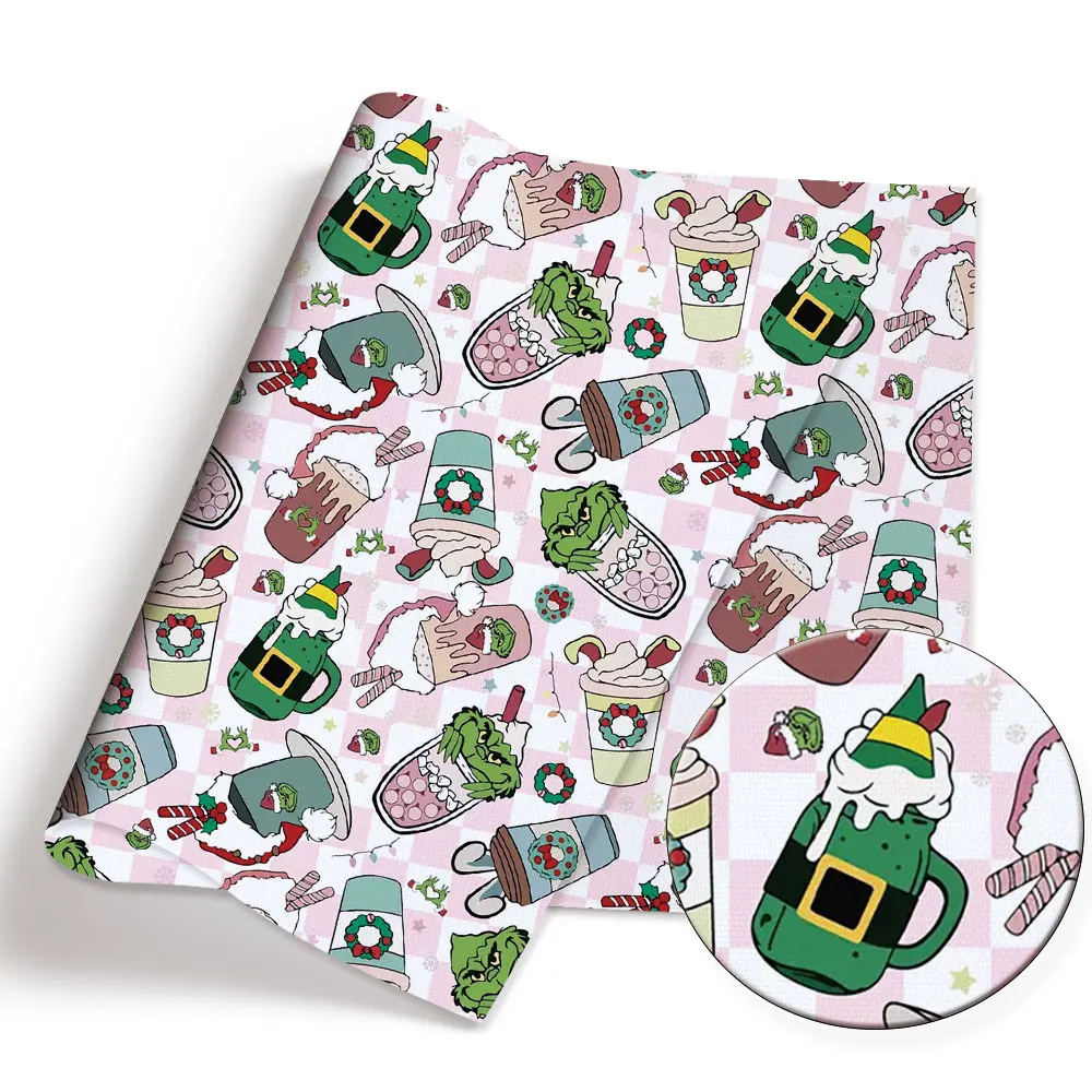 Christmas fabric 140x50CM Cartoon cotton fabric Patchwork Tissue Kid Home Textile Sewing Doll Dress Curtain Polyester