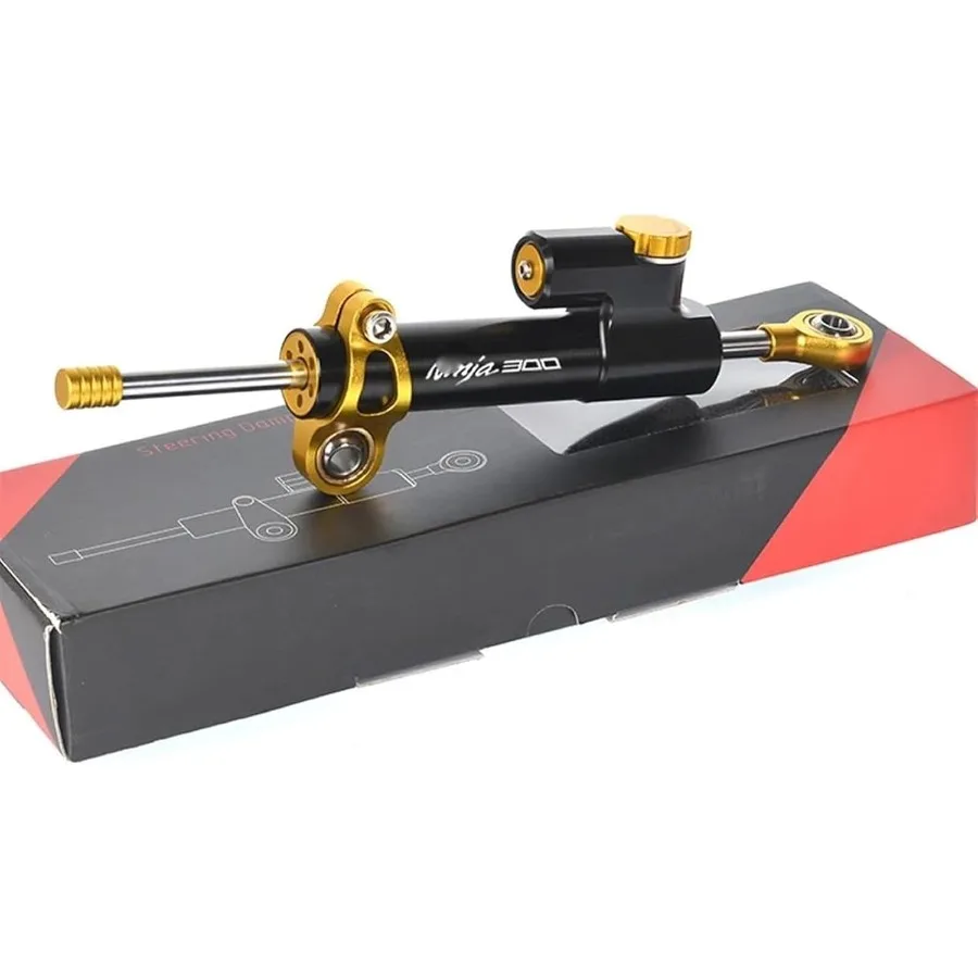 

Shock Absorber for Kawasaki Ninja 300 EX300 20132017 CNC Steering Damper Stabilizer with Titanium Bracket Mounting for Enhanced