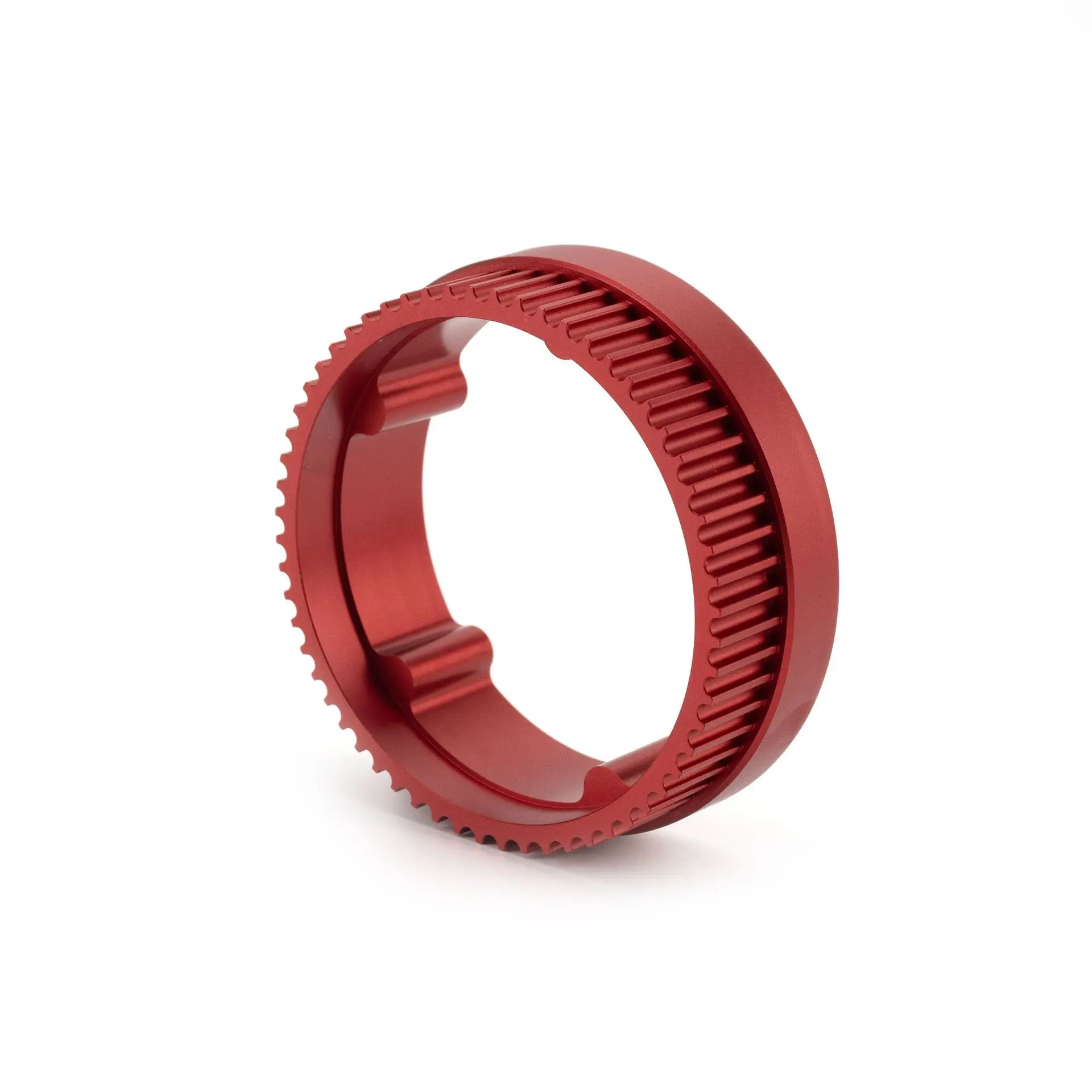Componentes de malla de precisión de anillos de engranaje de aluminio mecanizados CNC personalizados para equipos de transmisión
