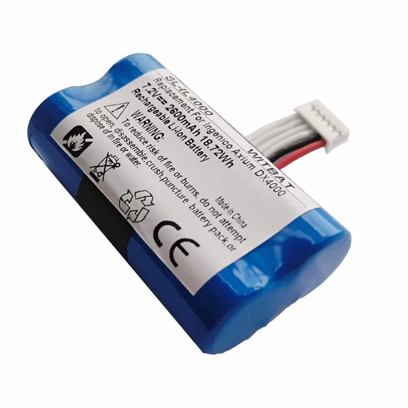 Practical LD18650N Replacement Battery For Ingenico AXIA DX4000 DX8000 POS Card Reader Machine Business Spare Part