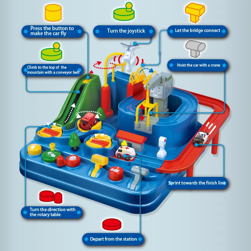 Car Train Track Adventure Set 2