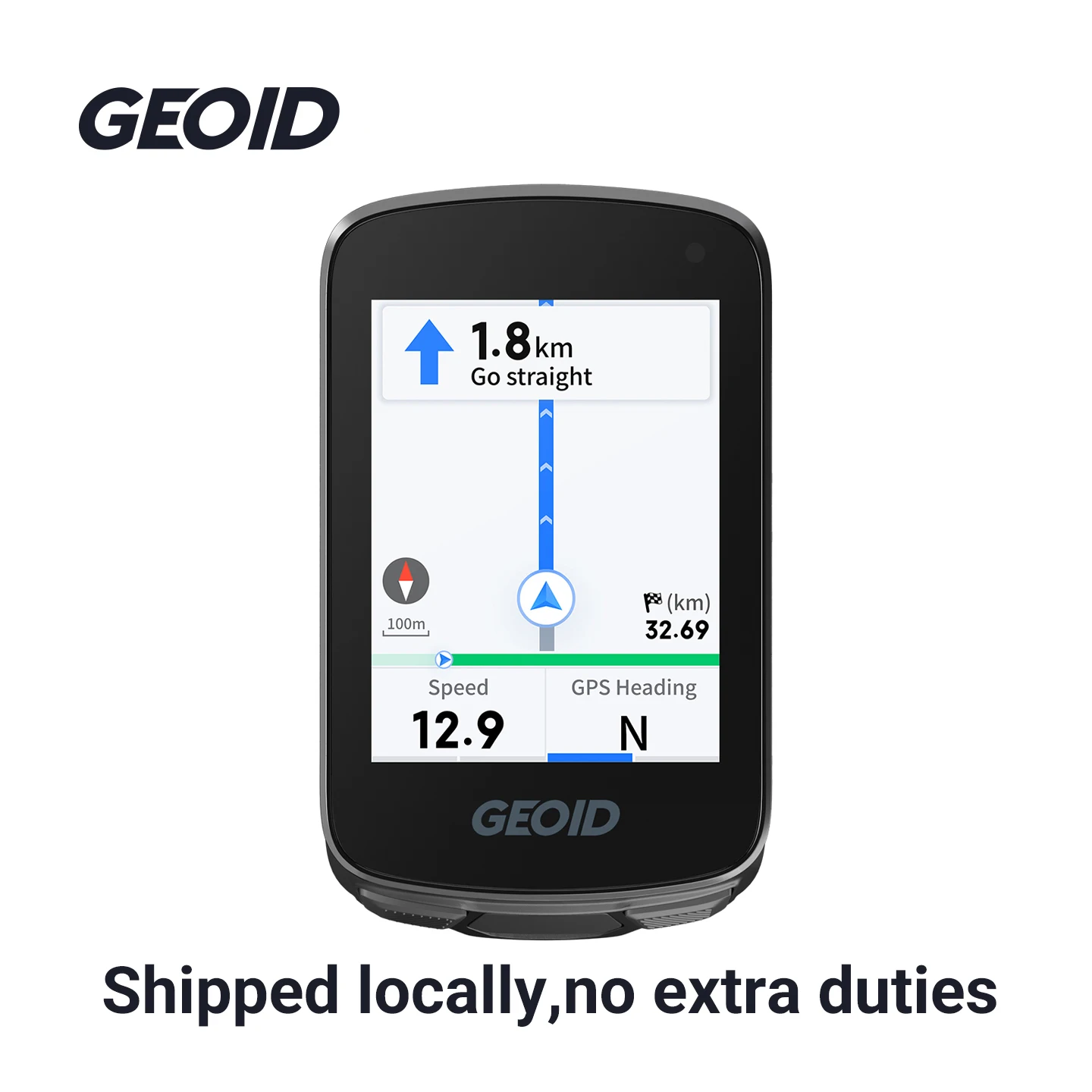 Komputer rowerowy GPS GEOID CC700/CC700Pro z 2,8-calowym kolorowym ekranem, wodoodporny licznik rowerowy, nawigacja trasy, prędkościomierz rowerowy. — 2