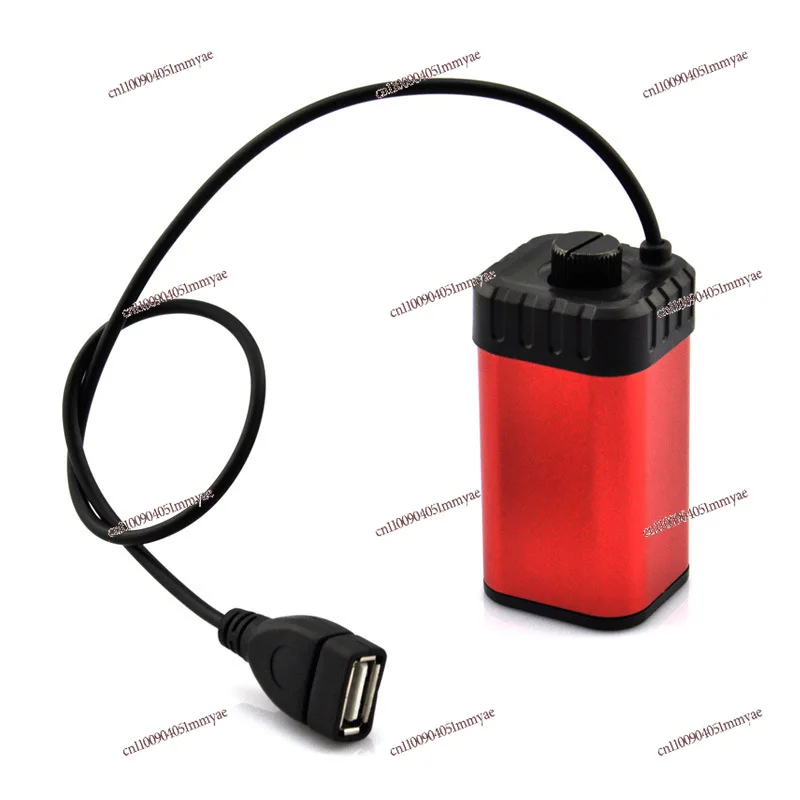 

Lamp Powered Battery Box, Four AA Boxes, Aluminum Alloy AA Box USB Port Battery Box