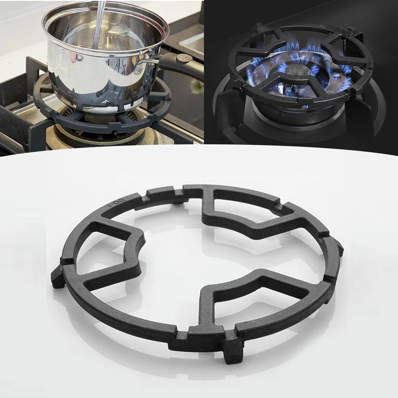 Four/Five Claw Casting Iron Milk Pot Gas Gas Stove Small Baked Cooler Small Cooker Anti -Burning Black Gas Stove Accessories