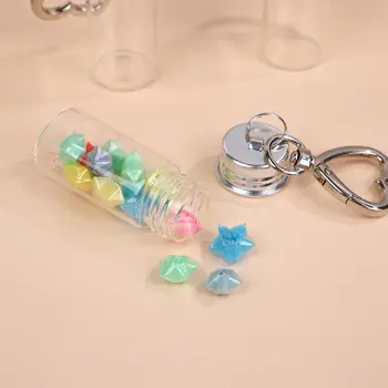 1ks Mini přívěsek na klíče s lahví přání pro DIY tvoření, promoce, svatební laskavosti, párty, průhledné skleněné úložné dózy, dárky, domácí dekorace 10 nejlepší prodej Klíčenka s kořením - №2
