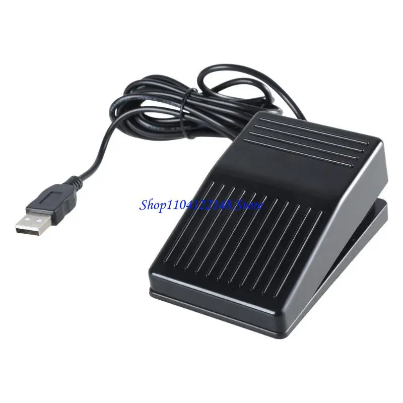 P9FA Upgraded USB Single Foot Pedal Switch Control for Key Footswitch Program Customized Computer Keyboard Mouse Game Act
