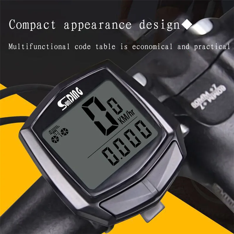 

25 pieces Waterproof LCD Digital Bike Computer Display Bicycle Odometer Speedometer Cycling Wired Stopwatch Riding Accessories