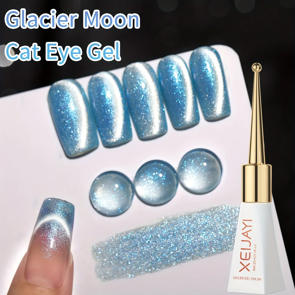1pcs 10ml Popular Cat Eye Magnetic Gel Nail Polish Optional Nail Polish Women Summer Gift