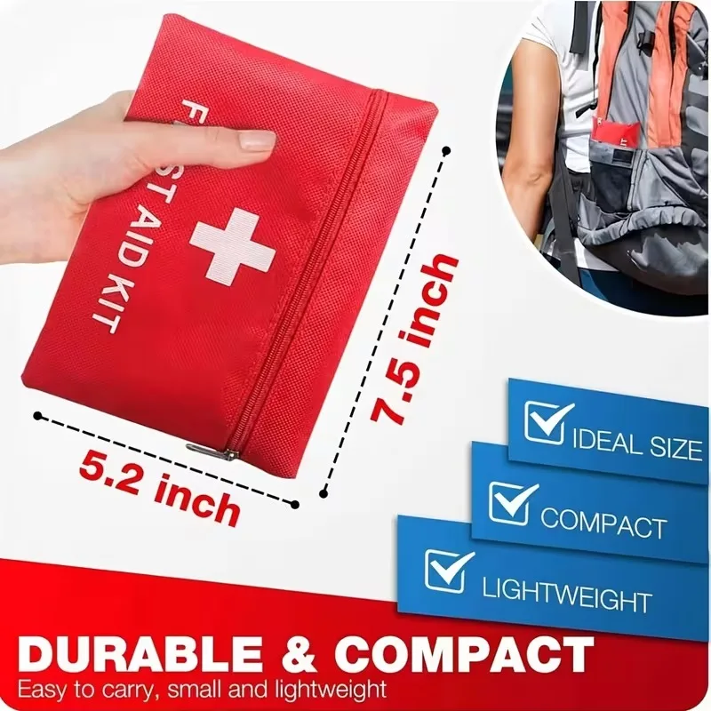 142pcs First Aid Kit Outdoor Emergency Set Waterproof Medical Bag for Travel Cycling Hiking Backpacking Camping Car Motorcy - view 4