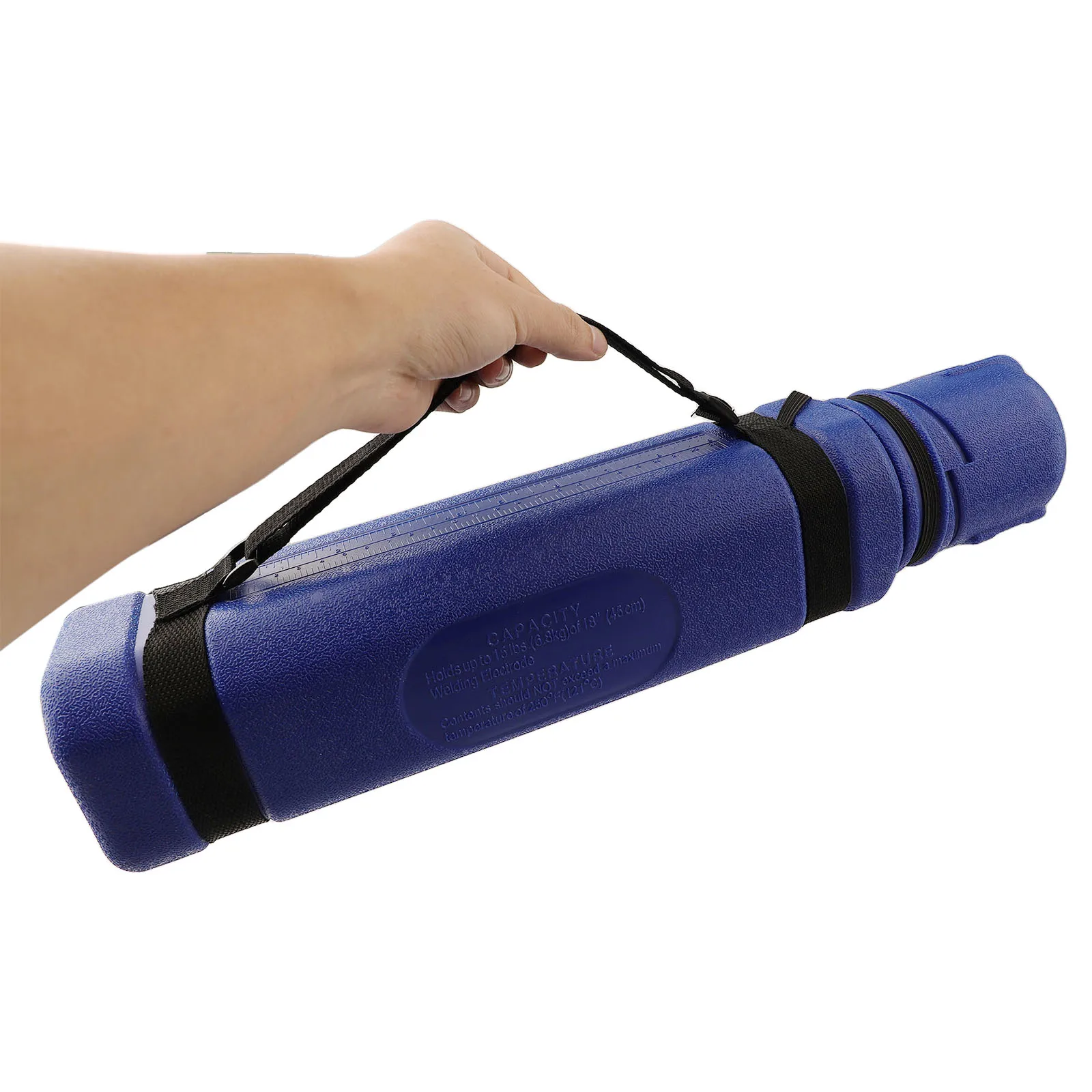 490mm X 95mm MMA Storage Tube Welding Rod Storage Tube With Clip Welding Accessories For 350 450mm Rods Measuring Scale Included
